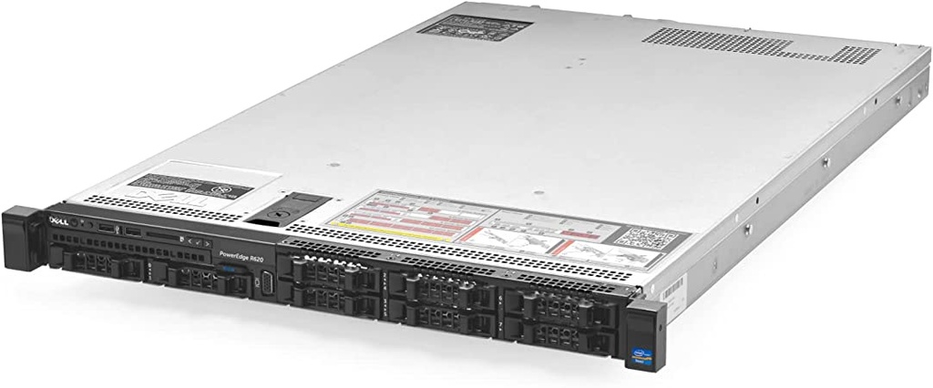 Refurbished) Dell PowerEdge R620 Rack Server (2xE52660V2